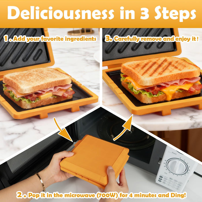Add sandwich ingredients to the maker