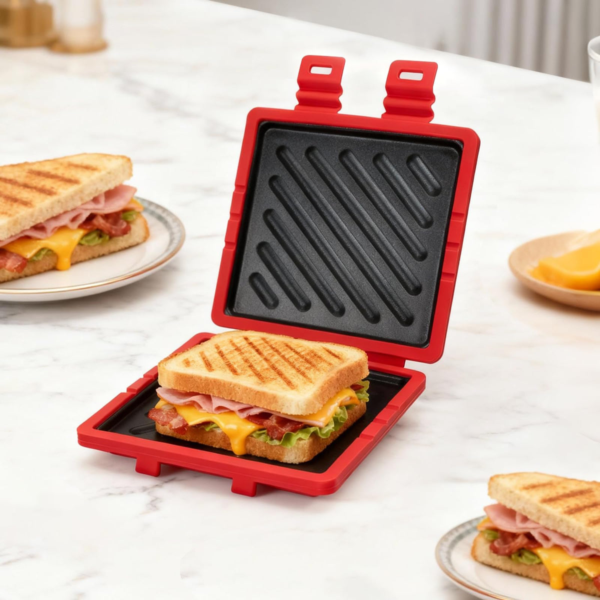 Quick & Easy Microwave Toasted Sandwich Maker