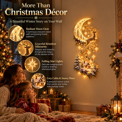 Reindeer Under the Starry Sky™ – Mysig julstuga