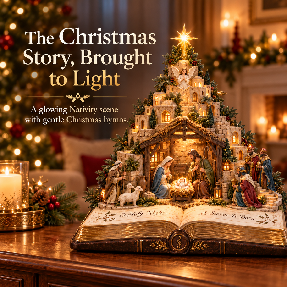 Bethlehem Star of Faith Christmas tree light
