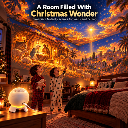 ✝️🌟 Nativity Christmas 5D Projection Light – Transform Any Room Into the Night of Bethlehem