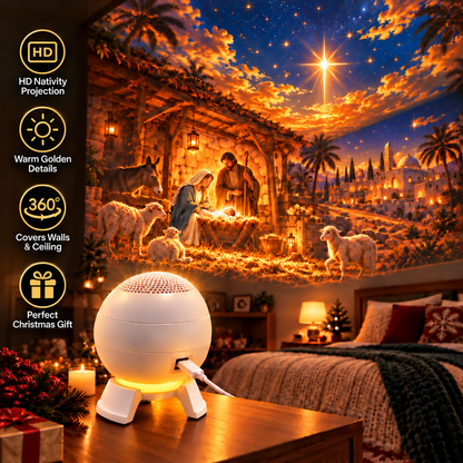 ✝️🌟 Nativity Christmas 5D Projection Light – Transform Any Room Into the Night of Bethlehem