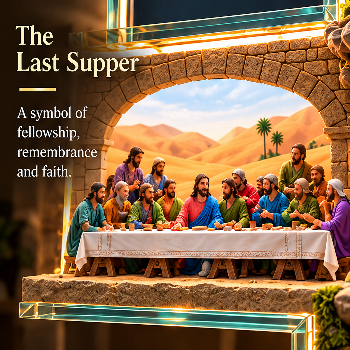 ✨ Last Day 49% OFF!✝️The Story of Jesus in 6 Scenes Cross Lamp