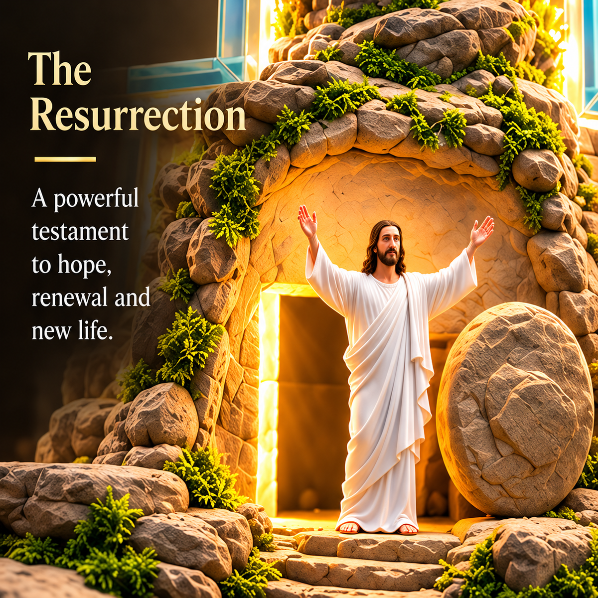 ✨ Last Day 49% OFF!✝️The Story of Jesus in 6 Scenes Cross Lamp