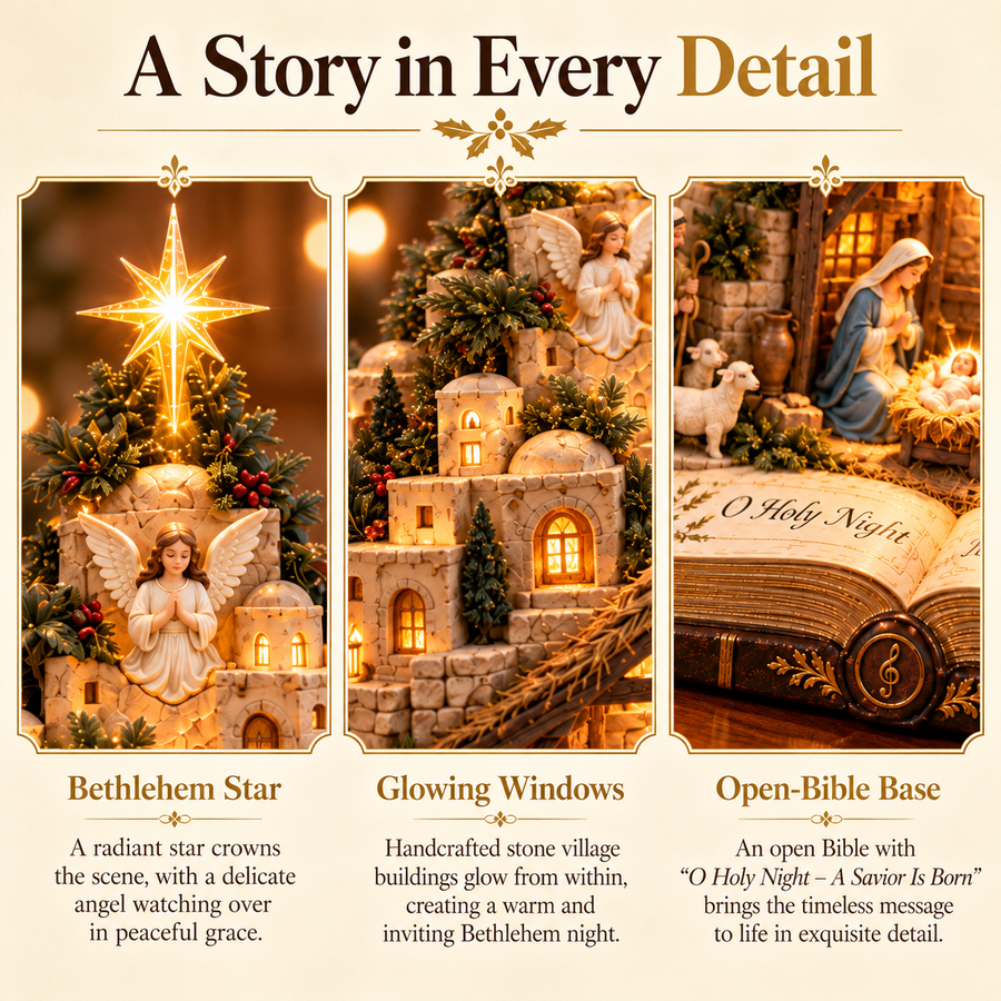 Faith-inspired Bethlehem Star Christmas display