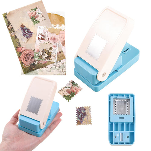 Postage Stamp Paper Punch – Decorative Stamp Edge Craft Cutter for Scrapbooking, Journaling & DIY Cards