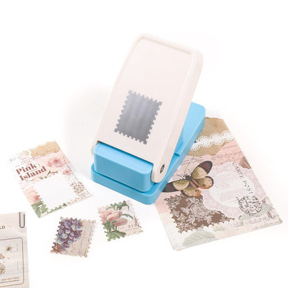 Postage Stamp Paper Punch – Decorative Stamp Edge Craft Cutter for Scrapbooking, Journaling & DIY Cards