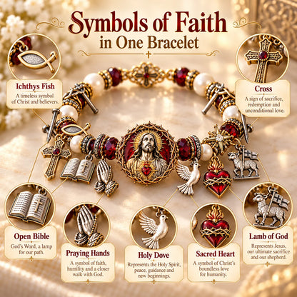 Jesus Sacred Heart Faith Bracelet