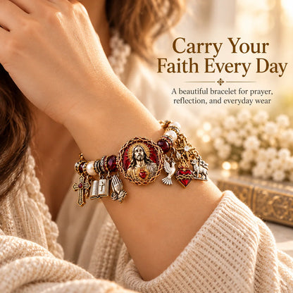 Jesus Sacred Heart Faith Bracelet