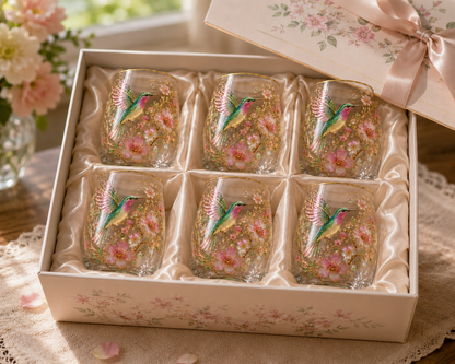🌸🌿 Limited Edition 2026 Garden Morning Bliss Glass Tea Cup☀️☕
