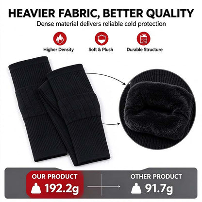 Long Knee Pads for Men and Women, One Size with Thick Wool Lining 🦵
