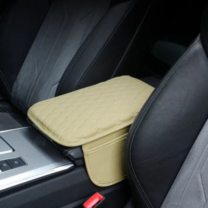 🚘 Car Center Console Armrest Riser – Padded Cushion with Side Storage & Non-Slip Base