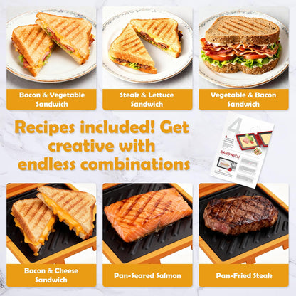 Quick & Easy Microwave Toasted Sandwich Maker