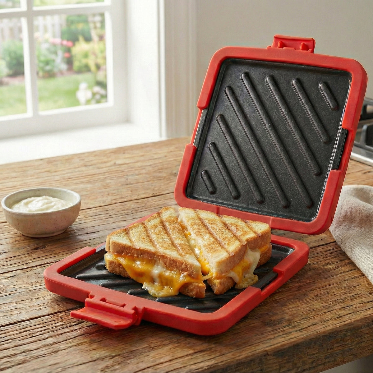 Quick & Easy Microwave Toasted Sandwich Maker