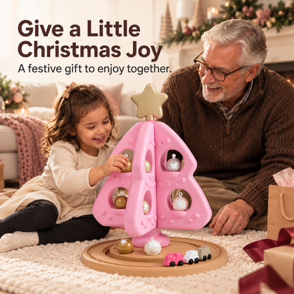 My First Christmas Tree Stacking and Sorting Toys - Pink 12pc